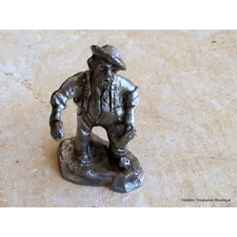 Pewter Coal Miner Figurine NB '87‎ READ